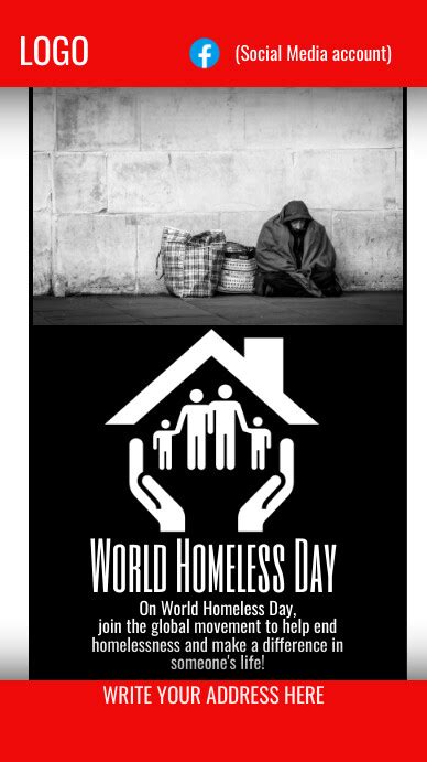 19,300+ Free Templates for 'Homeless people awareness day'.